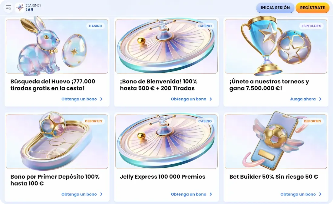 bonos del casino casinolab